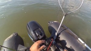 Обкатка лодочного мотора Gladiator 9.9 часть 1