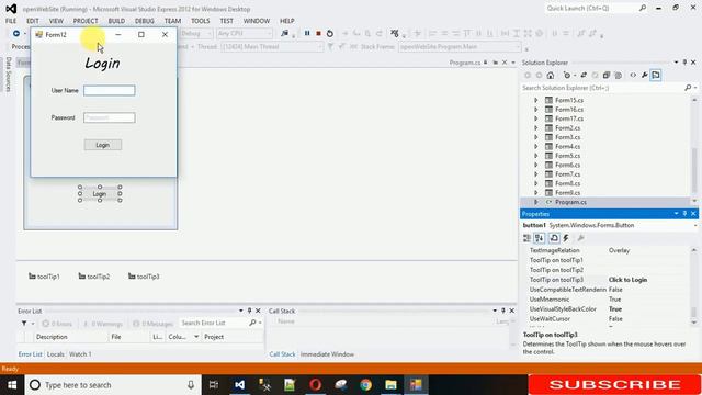 C# How to Add ToolTips To Controls On A windows Form in C# смотреть онлайн