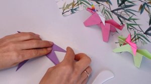 DIY Оригами Единорог из бумаги. Поделки из бумаги