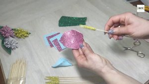 DIY Подарок на 8 марта из фоамирана своими руками Цветы из фоамирана Как сделать букет Мастер класс