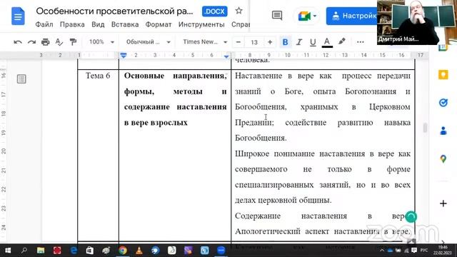 Основные формы наставления в православной вере взрослых: 1 курс Логика, 19.30: 3 курс Патрология смотреть онлайн