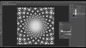 Photoshop: How to Turn Spiral Star Wheel (motion illusion) into Pencil Drawing - Sketch Effect