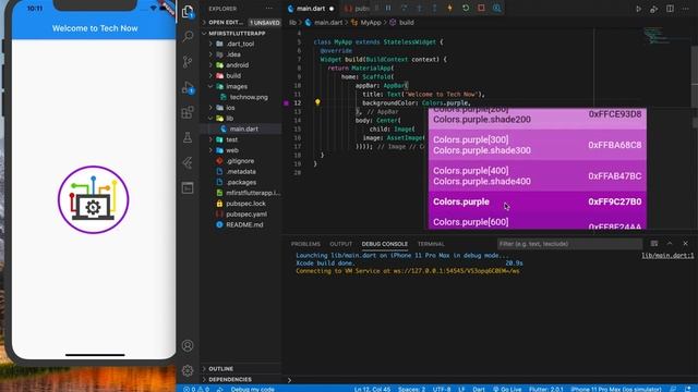 Flutter & Dart  | 4 - Adding Colors To Your App | Googles framework
