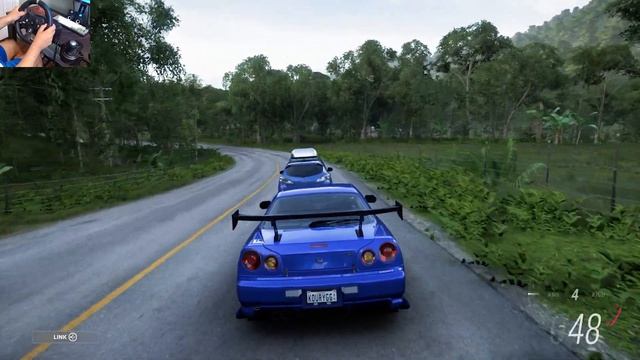 Nissan Skyline GTR-R34 - Forza Horizon 5 | Logitech G920 смотреть онлайн