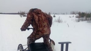 Испытания самодельного лыжного модуля Лидер