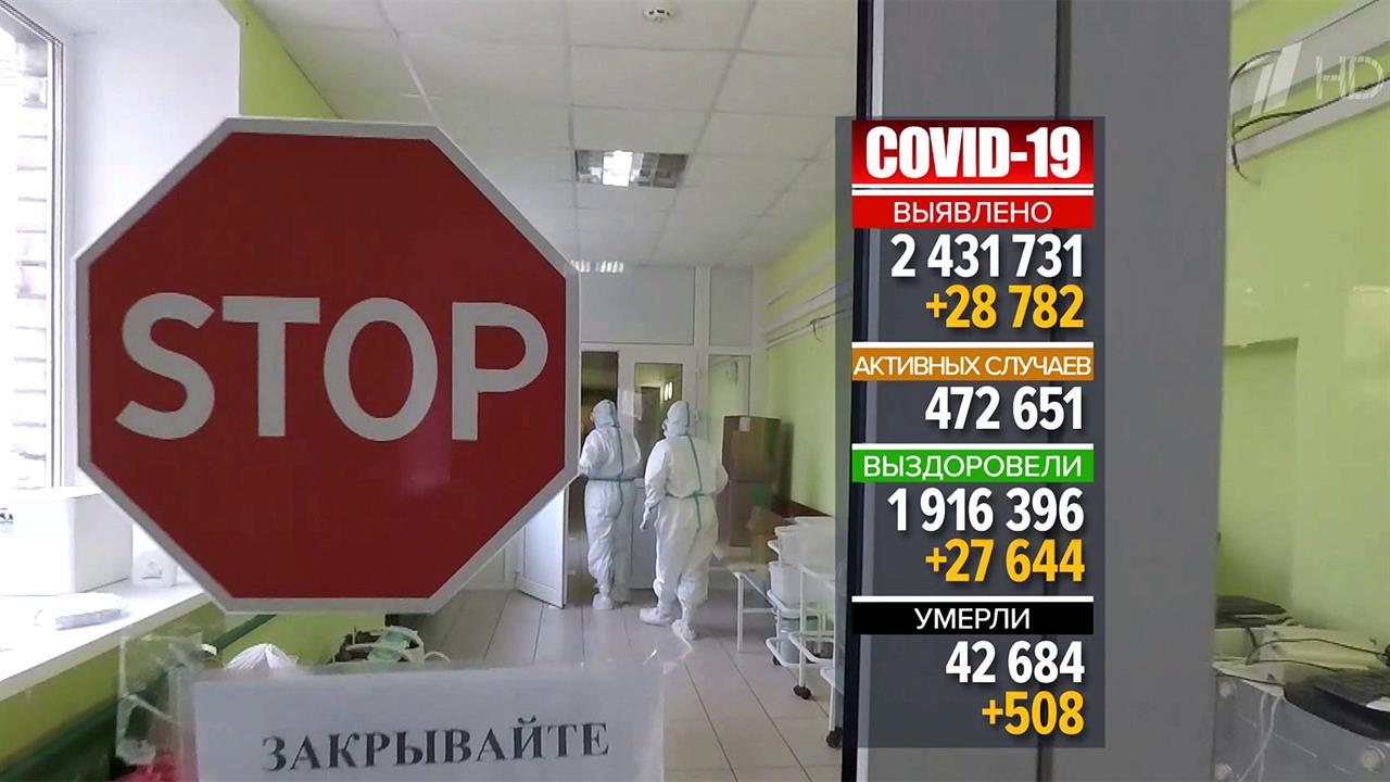 В России зафиксировано более 28 тысяч новых случаев коронавируса
