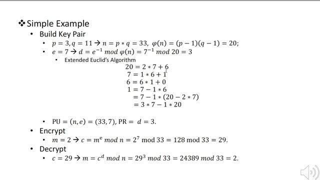 RSA Algorithm and Calculation смотреть онлайн
