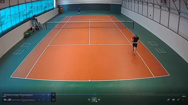 Теннис. VS OPEN. Константин Дудченко - Александр Курицын. 2 сет. 5 мая 2020 года