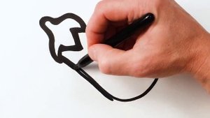 Рисуем фломастерами. Простой милый рисунок. Рисование для детей