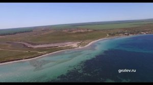 Крым с. Северное Черноморское Черное море с высоты птичьего полета