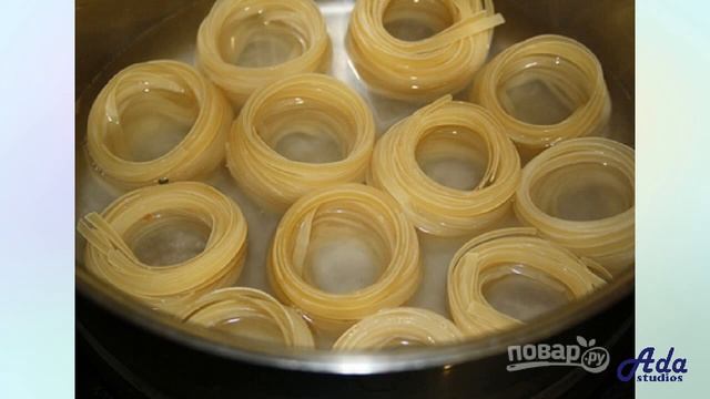 Гнезда, фаршированные овощами Рецепт, пошаговый, как приготовить, видеорецепт