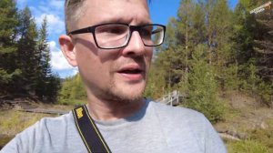 Авроринская тропа проходит вокруг Среднего пруда на реке Мартьян, Веселые горы, поселок Уралец