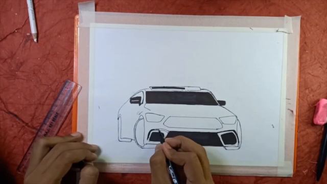 MERCEDES C63 DRAWING Artistic Aman