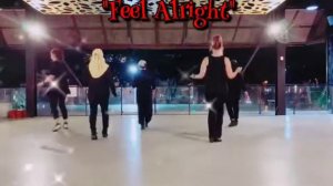 Feel Alright line dance, chor.by Neville Fitzgerald(UK) & Julie Harris(UK), danced by Poppy's Class