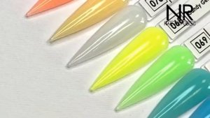 Стильные цветные гели для наращивания ногтей Nail Republic Candy