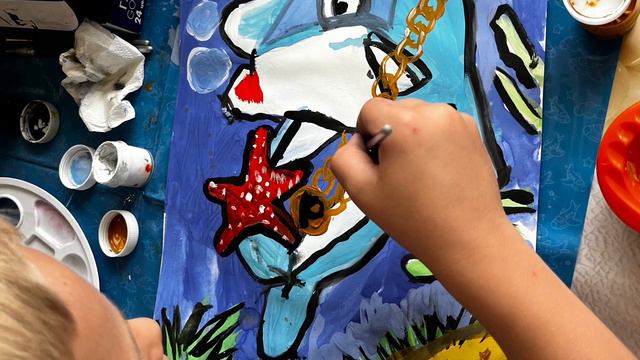 #завершение работы #дельфинчик #гуашь #индивидуальное #групповое занятие.формат А3.Керчь.Крым смотреть онлайн