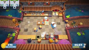 Overcooked 2 Level 1-2, 2 Players, 3 Stars