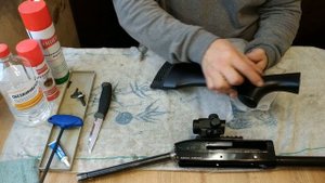 Новый приклад ружья.