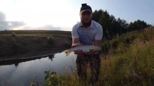 Ловля голавля на опарыша на реке Ошторма