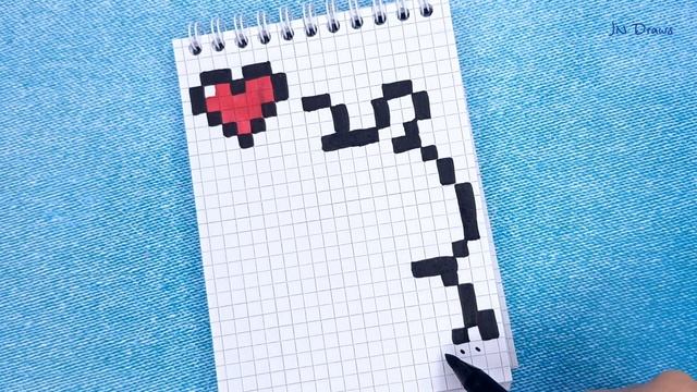Зайчик и Сердечко Рисунки По Клеточкам КАК НАРИСОВАТЬ PIXEL ART Bunny ПИКСЕЛЬНАЯ ПЯТНИЦА