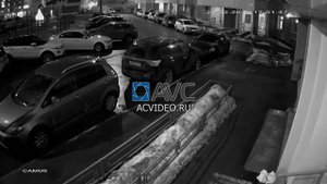 Камера видеонаблюдения с видом на улицу, камера AVC-7600 (ночной режим)