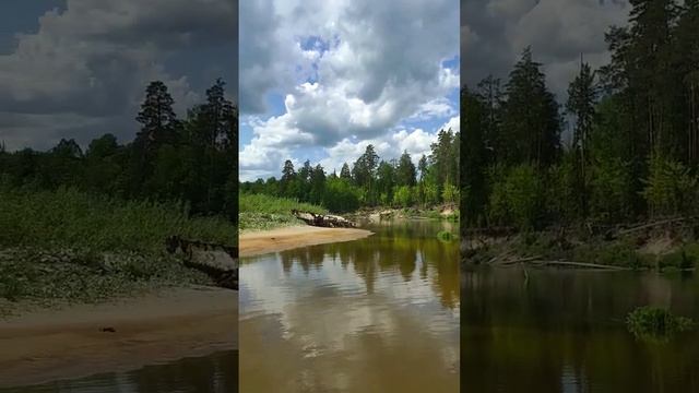 солнечная прогулка и красивые облака #travel #nature #sup #сап #сапборд #boat #lake #summer