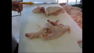 Промышленная разделка курицы. Урок 1