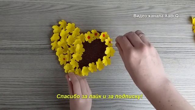 Поделка на День матери Мамино сердце.