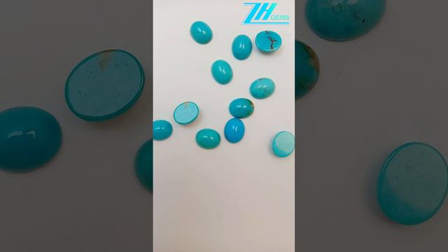 Size 9*11mm Natural turquoise oval cut cabochon jewelry Women's Jewelry Romantic Stone Gift