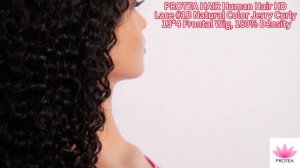 Protea Hair | 💋Human Hair Wig Beginner Friendly HD Lace Natural Color Jerry Curly Frontal Wig💋