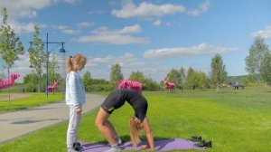 Челлендж Повтори за мной. Элементы художественной гимнастики