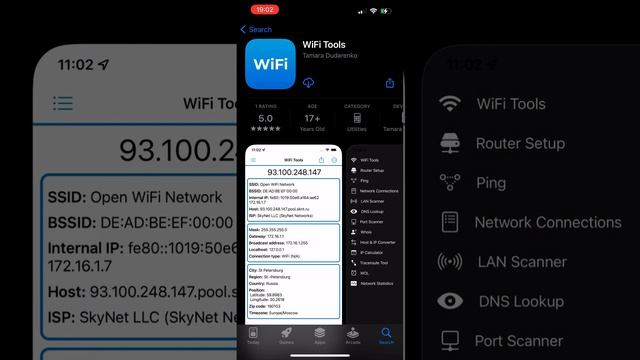 WiFi Tools: LAN Scanner on iPhone/iPad