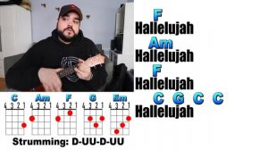 Hallelujah - Leonard Cohen Ukulele Play Along and Chords