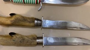 Охотничий нож-финка и никер «козья ножка» 1970-80 гг. (ГДР)