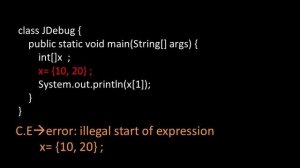 Java Debug #  Array #13