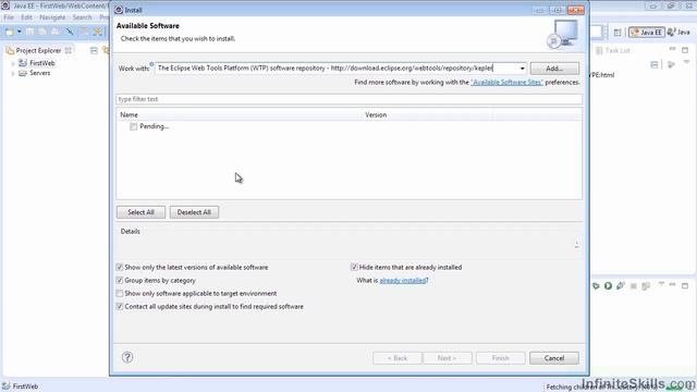 Java EE 7 Tutorial | Installing Eclipse Webtools смотреть онлайн