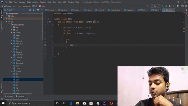 Catching Invalid Command Line Arguments in Java