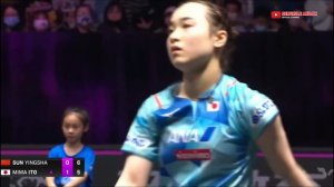 MIMA ITO vs Sun YINGSHA | Quarterfinal WTT Xinxiang 2023 | Tenis Meja Dunia