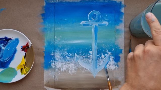 ЯКОРЬ |Рисование красками для начинающих? смотреть онлайн