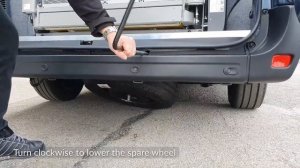 Renault Master Spare Wheel Removal
