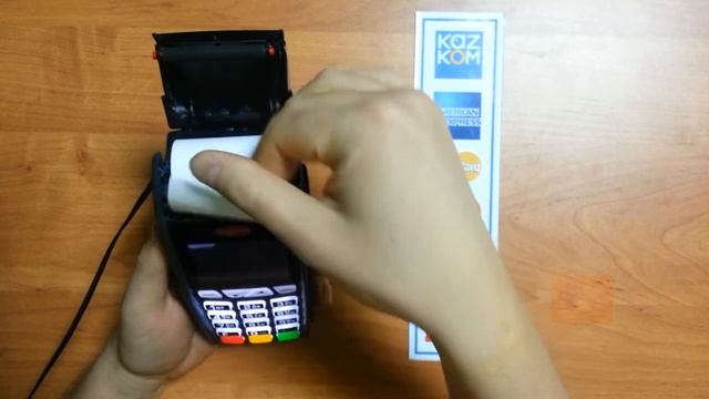 Поменять бумагу в POS - терминале. Видеоинструкция Go! Bonus