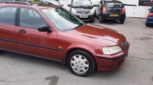 HONDA CIVIC ESTATE RED AUTO    T385OKL