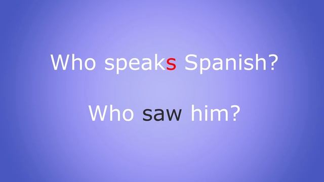 Вопросы с Who в английском языке смотреть онлайн