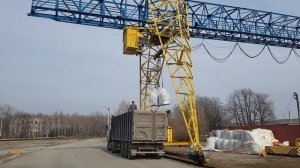 Погрузка Биг-Бегов краном с Площадки в Авто Верхняя погрузка