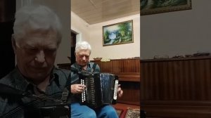 Волховская застольная. на гармони.