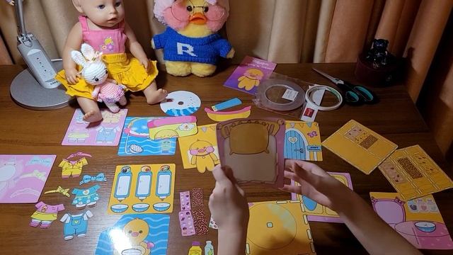 Распаковка бумажного домика для уточки ЛаЛаФанФан смотреть онлайн