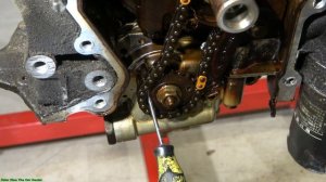 P23. How to Disassemble Toyota Camry 2.4 VVT-i engine: Oil Pump Timing Chain removal