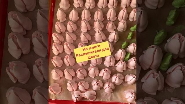 Тюльпаны из зефира )