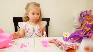 МЕБЕЛЬ ДЛЯ КУКЛЫ БАРБИ.Living room for BARBIE doll.