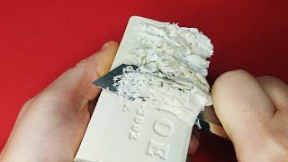 ASMR ВИДЕО/Резка Очень Сухого Банного Мыла/Резка Мыла/Белое Банное Мыло/Расслабляющее Видео без слов
